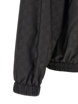 Gucci Schwarze Polyamid-Shell-Jacke