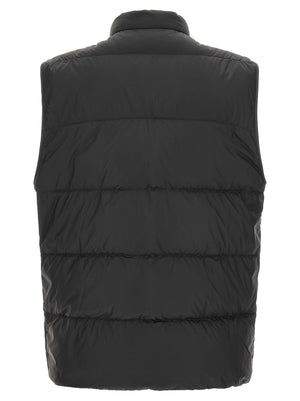 Black Polyamide Sleeveless Jacket