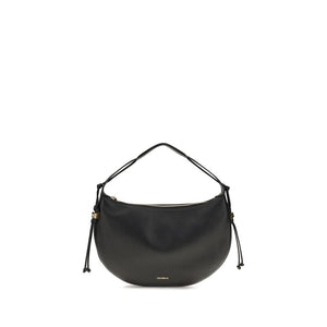 Coccinelle Schwarze Bos Taurus Kalbsleder Schultertasche