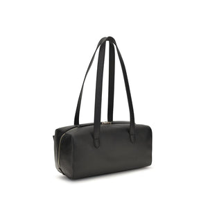 Coccinelle Schwarze Bos Taurus Kalbsleder Schultertasche