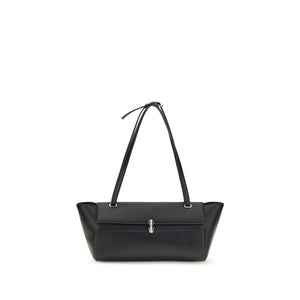 Savette Schwarze Bos Taurus Kalbsleder Schultertasche