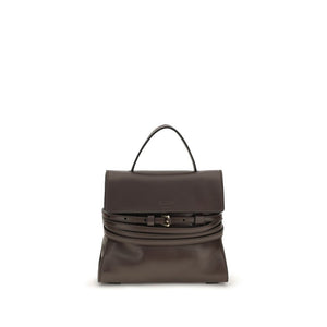 Moschino Braune Ziegenleder-Schultertasche