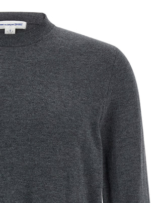 Comme Des Garçons Grauer Cardigan aus Acetat