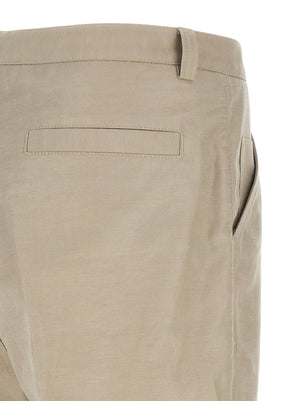 Brunello Cucinelli Braune Baumwollhose für die Freizeit
