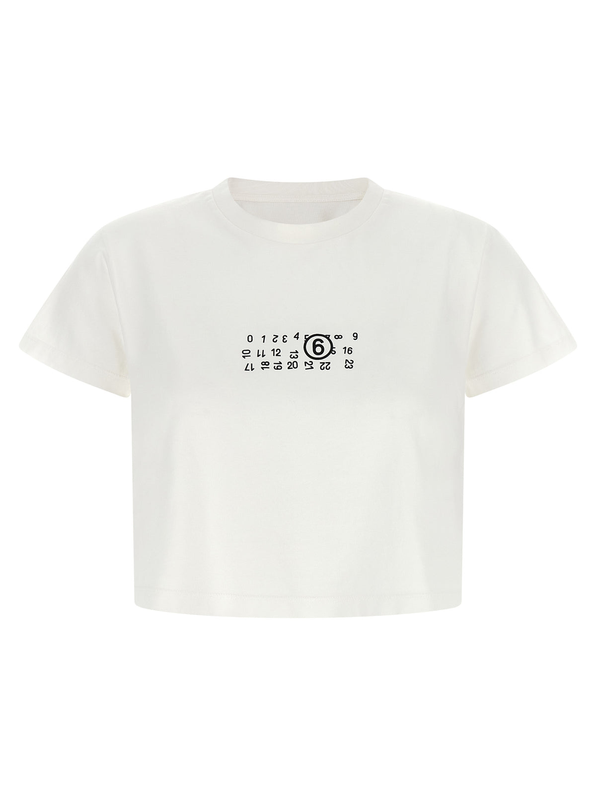 MM6 Maison Margiela Weißes Baumwoll-T-Shirt