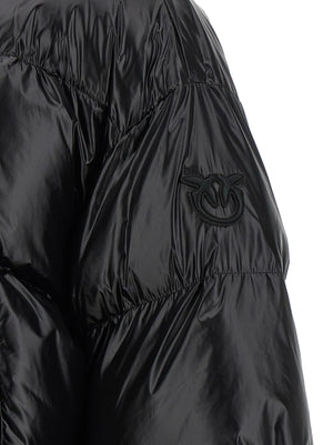 PINKO Schwarze Polyamid-Shell-Jacke