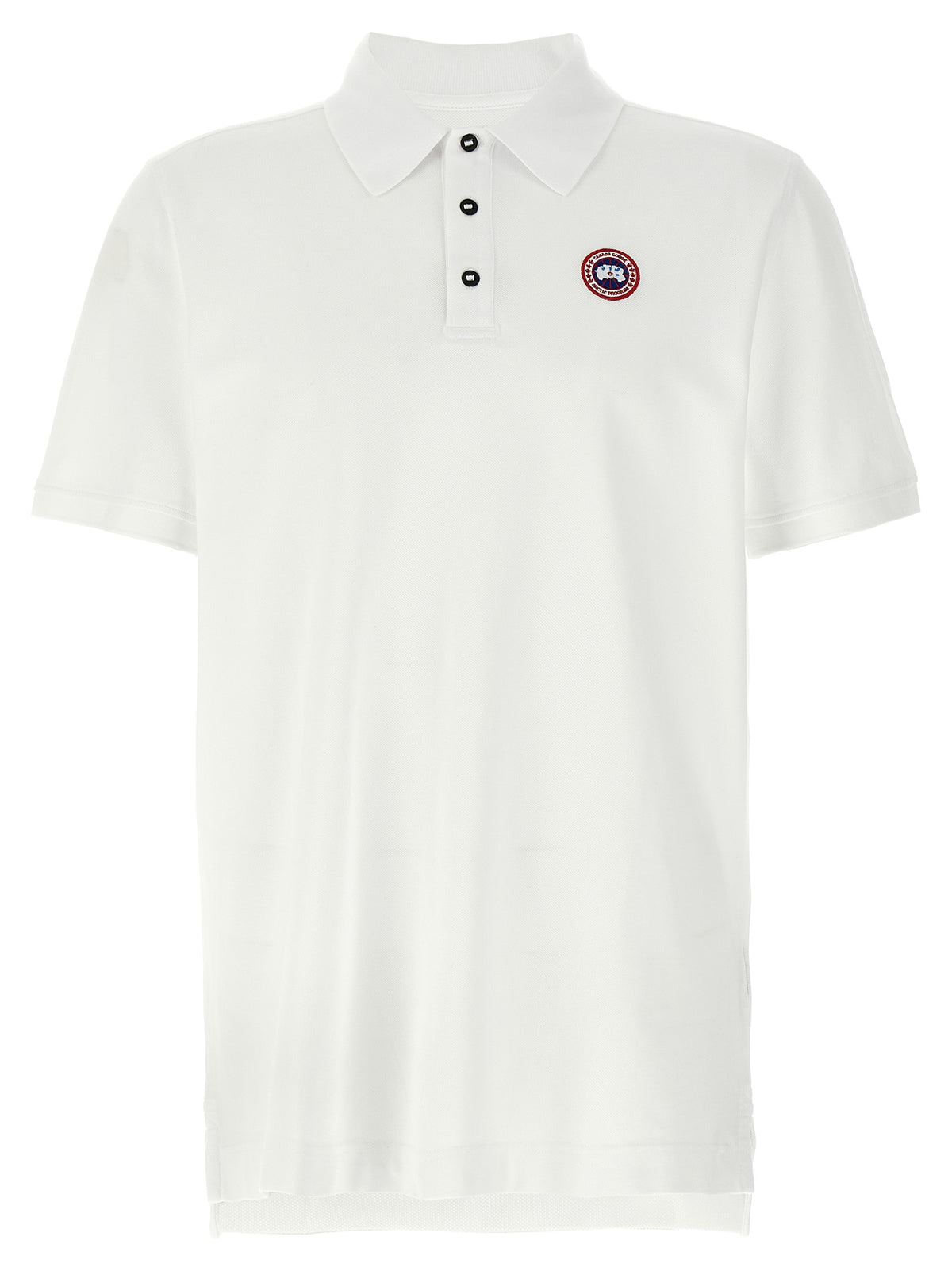 Canada Goose Weißes Poloshirt aus Baumwolle