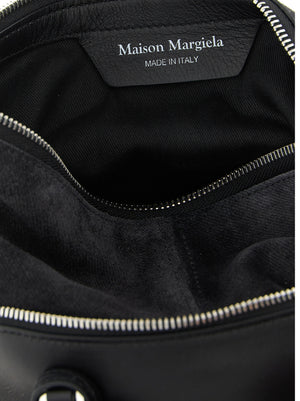 Maison Margiela Schwarze Kalbsleder-Schultertasche