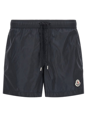 Blue Polyamide Cargo Shorts