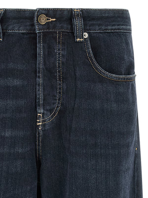 Diesel Blaue Baumwolljeans im Relaxed Fit