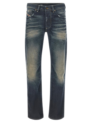 Diesel Blaue Jeans aus Baumwolle im geraden Schnitt