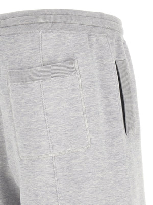 Brunello Cucinelli Graue Seiden-Bermudashorts