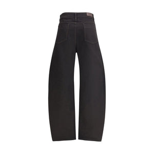 Lemaire Schwarze Baumwoll-Freizeithose