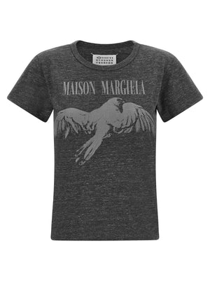 Maison Margiela Graues Baumwoll-T-Shirt