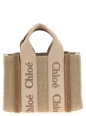 Chloé Multicolor Linen Handtasche
