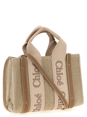 Chloé Multicolor Linen Handtasche