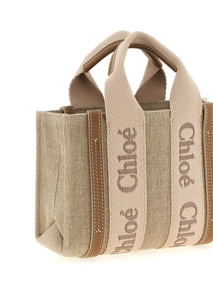 Chloé Multicolor Linen Handtasche