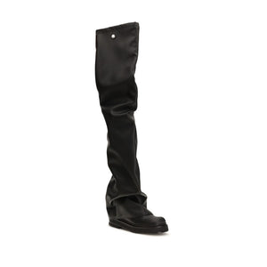 The Attico Schwarz Polyurethan Overknee-Stiefel