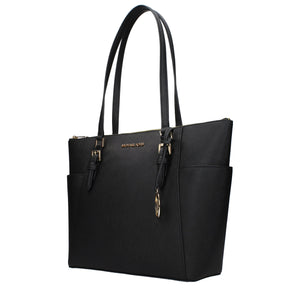 Michael Kors Schwarze Leder Umhängetasche
