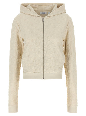 Off-White Beige Baumwoll-Sweatshirt