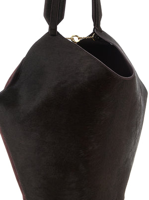 Khaite Bordeaux Kalbsleder Tote Bag