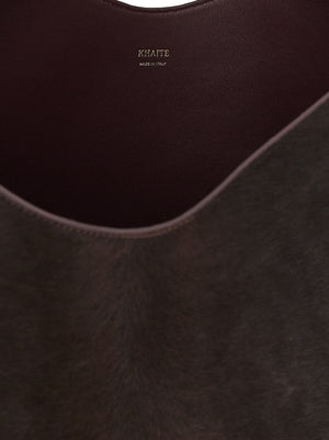 Khaite Bordeaux Kalbsleder Tote Bag