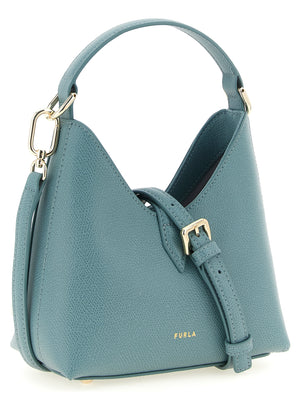 Furla Handtasche aus blauem Kalbsleder
