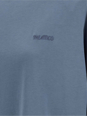 The Attico Blaues Baumwoll-T-Shirt