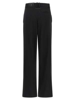 MM6 Maison Margiela Schwarze Freizeithose aus Polyester
