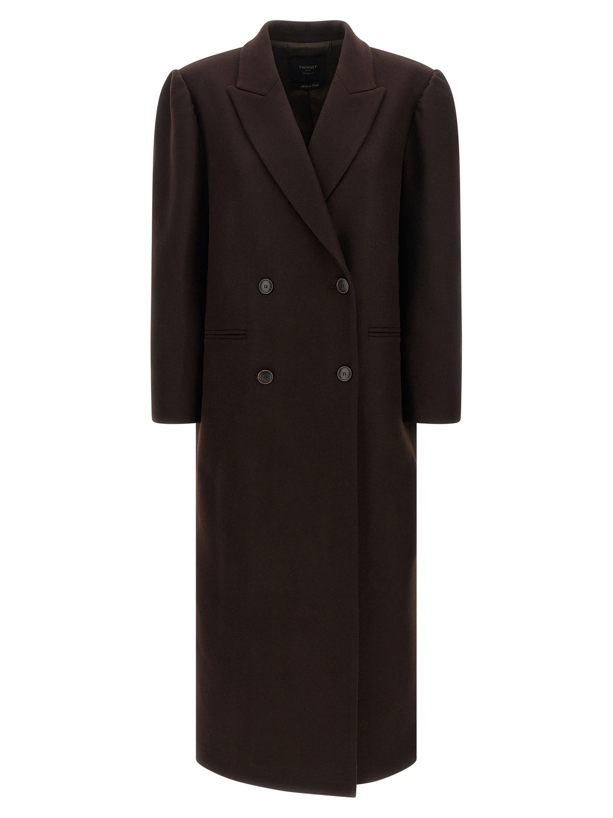 Twinset Brauner Wollmantel