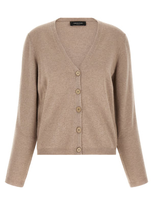 Fabiana Filippi Beige Virgin Wool Cardigan
