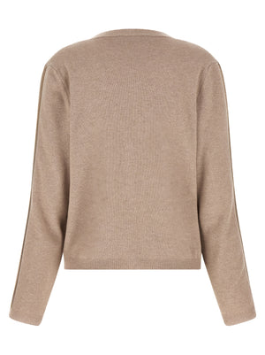 Fabiana Filippi Beige Virgin Wool Cardigan