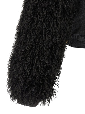 Twinset Schwarze Baumwoll-Denimjacke