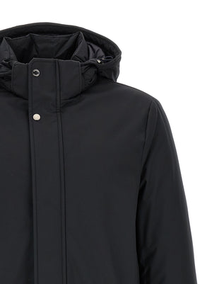 MooRER Blauer Wollparka