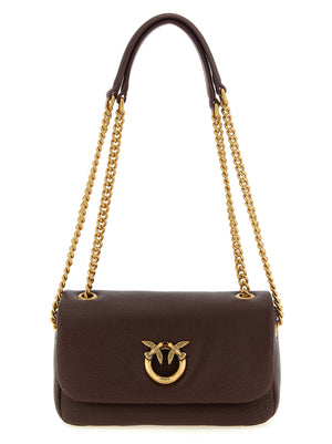PINKO Schultertasche aus braunem Lammleder