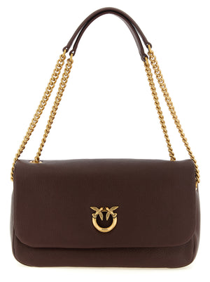 PINKO Schultertasche aus braunem Lammleder