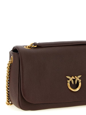 PINKO Schultertasche aus braunem Lammleder