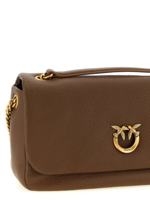 PINKO Schultertasche aus braunem Lammleder