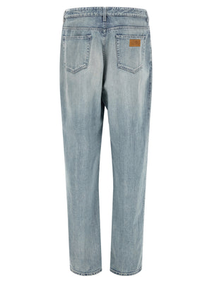 MM6 Maison Margiela Blaue Jeans aus Baumwolle im geraden Schnitt
