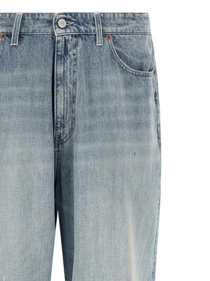 MM6 Maison Margiela Blaue Jeans aus Baumwolle im geraden Schnitt