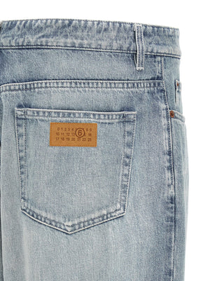 MM6 Maison Margiela Blaue Jeans aus Baumwolle im geraden Schnitt