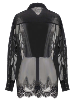 Dolce & Gabbana Schwarze Seidenbluse