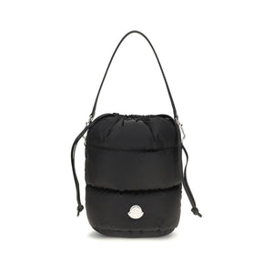 Moncler Schwarze Nylon-Bucket-Bag