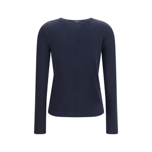 Max Mara Blauer Lyocell-Pullover
