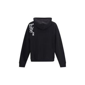 Off-White Schwarzer Baumwoll-Sweatshirt