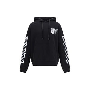 Off-White Schwarzer Baumwoll-Sweatshirt