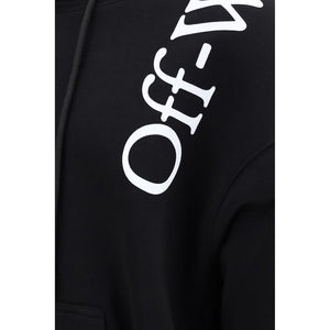 Off-White Schwarzer Baumwoll-Sweatshirt