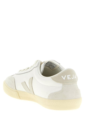 Veja Beige Echtleder Low-Top-Sneaker