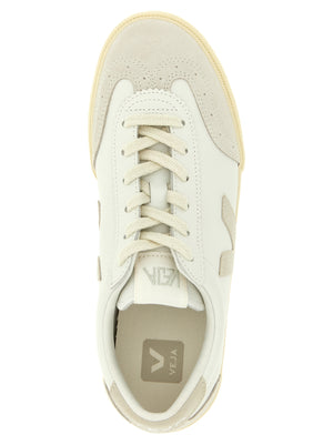 Veja Beige Echtleder Low-Top-Sneaker
