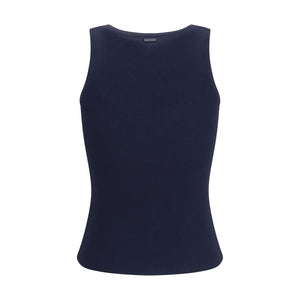 Max Mara Blaue Viskose-Tanktops